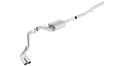 Borla 14 Silv/Sierra 1500 EC Std/CC Short 143.5in WB S-Type Dual Rolled Side Exit Cat-Back Exhaust bor140576 Borla 14 Silv/Sierra 1500 EC Std/CC Short 143.5in WB S-Type Dual Rolled Side Exit Cat-Back Exhaust bor140576