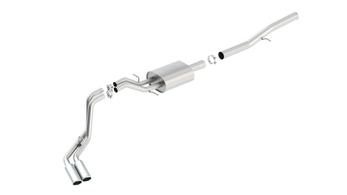 Borla 14 Silv/Sierra 1500 EC Std/CC Short 143.5in WB ATAK Dual Rolled Side Exit Cat-Back Exhaust bor140577 Borla 14 Silv/Sierra 1500 EC Std/CC Short 143.5in WB ATAK Dual Rolled Side Exit Cat-Back Exhaust bor140577