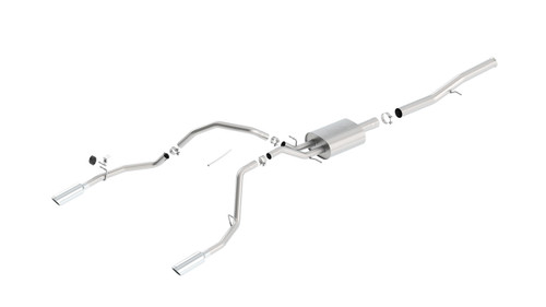 Borla 14 Silv/Sierra 1500 EC Std/CC Short 143.5in WB ATAK Single Split Rear Exit Cat-Back Exhaust bor140572 Borla 14 Silv/Sierra 1500 EC Std/CC Short 143.5in WB ATAK Single Split Rear Exit Cat-Back Exhaust bor140572