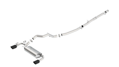Borla 16-18 Ford Focus RS 2.3L MT AWD ATAK Catback Exhaust w/ Black Chrome Tip bor140730BC Borla 16-18 Ford Focus RS 2.3L MT AWD ATAK Catback Exhaust w/ Black Chrome Tip bor140730BC