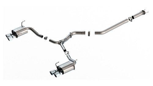 Borla 2022 Subaru WRX 2.4L Turbo AT/MT AWD S-Type Catback Exhaust Polished Tips bor140907