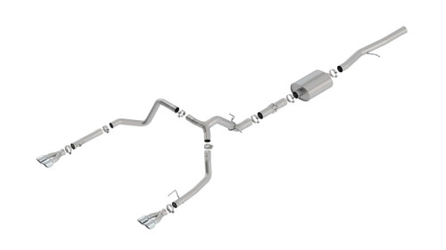 Borla 19 Chevrolet Silverado/GMC Sierra 1500 6.2L SS ATAK Catback Exhaust - Square Chrome Tips bor140784