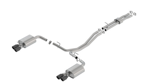 Borla 18-19 Ford Explorer Sport 3.5L 2.5in 2.25in Diameter S-Type Exhaust Black Chrome 3.5in Tip bor140765BC