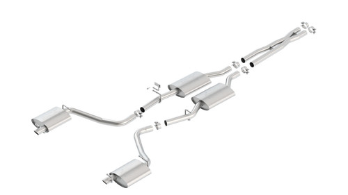 Borla 15-16 Dodge Charger 3.6L V6 ATAK Cat Back Exhaust (Uses Factory Valence) bor140686 Borla 15-16 Dodge Charger 3.6L V6 ATAK Cat Back Exhaust (Uses Factory Valence) bor140686