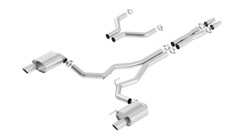 Borla S-Type Cat-Back 15-17 Ford Mustang GT 5.0L V8 MT/AT 3in pipe 4in tipbor140629 Borla S-Type Cat-Back 15-17 Ford Mustang GT 5.0L V8 MT/AT 3in pipe 4in tipbor140629