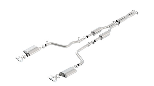Borla 09-14 Dodge Challenger R/T 5.7L RWD 2Dr. 2.5in. ATAK CB Exhaust - Dual Split Rear Exit bor140708 Borla 09-14 Dodge Challenger R/T 5.7L RWD 2Dr. 2.5in. ATAK CB Exhaust - Dual Split Rear Exit bor140708