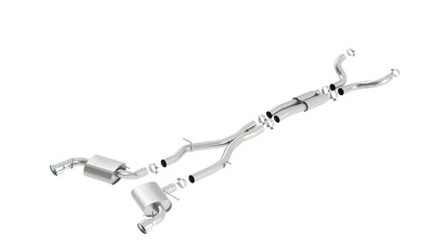 Borla 16-17 Chevy Camaro SS 6.2L ATAK Catback Single Split Rear Exit Exhaust w/Single Tips bor140690 Borla 16-17 Chevy Camaro SS 6.2L ATAK Catback Single Split Rear Exit Exhaust w/Single Tips bor140690