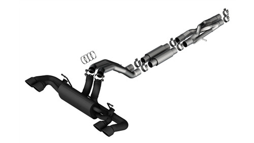 Borla 21-22 Jeep Wrangler Rubicon 392 6.4L V8 AT 4WD 4DR ATAK Cat-Back Exhaust - Coated Black bor140893CB