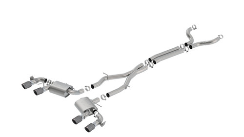 Borla 17-18 Chevrolet Camaro ZL1 6.2L V8 Atak Catback Exhaust w/ Dual Mode Valves CF Black Anod bor140727CFBA