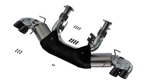 Borla 20-23 Chevy Corvette 6.2L V8 AT w/o NPP 3in ATAK Catback Exhaust - Black Chrome Tips bor140841BC