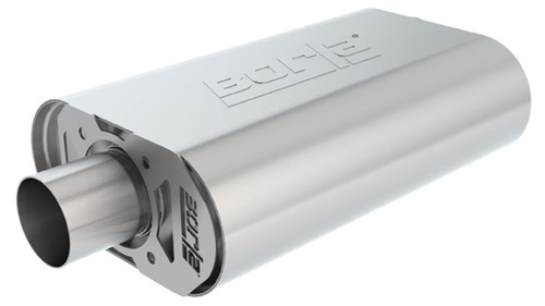 Borla Big Block Chevrolet 396/402/427 2.5in Offset Inlet / 2.5in Center Outlet Crate Muffler bor400851