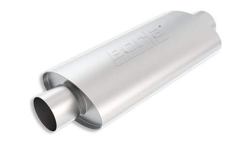 Borla XR-1 Racing Sportsman 4in Inlet/Outlet Center/Center Oval Muffler-4.5in Diameter x 12in Length bor40947 Borla XR-1 Racing Sportsman 4in Inlet/Outlet Center/Center Oval Muffler-4.5in Diameter x 12in Length bor40947
