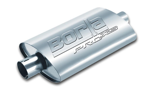 Borla Universal Pro-XS Muffler Oval 2.25in Inlet/Outlet Notched Muffler bor400495