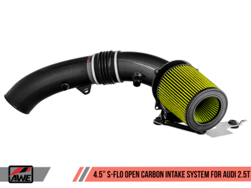AWE 4.5" S-FLO Open Carbon Intake System for Audi RS 3 / TT RS - awe2660-15048 AWE 4.5" S-FLO Open Carbon Intake System for Audi RS 3 / TT RS - awe2660-15048