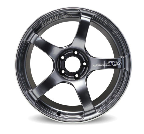 Advan TC4 15x8.0 +28 4-100 Racing Gunmetallic Wheel (No Ring) avnYAD5G28AGM