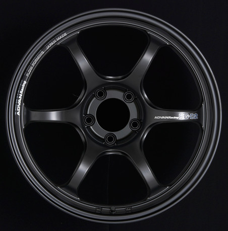 Advan RG-D2 16x7.0 +48 4-100 Semi Gloss Black Wheel avnYAT6E48ASB