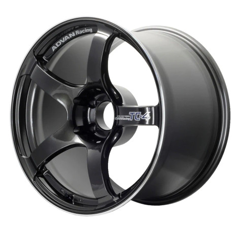 Advan TC4 18x9 +25mm 5x112 Racing Black Gunmetallic and Ring Wheel avnYAD8I25MBGR