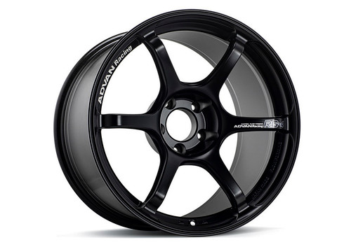 Advan RG-4 18x8.5 +50 5-114.3 Semi Gloss Black Wheel avnYA48H50ESB