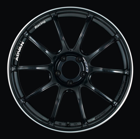 Advan RZII 19x8.0 +48 5-112 Racing Gloss Black Wheel avnYAZ9G48MB