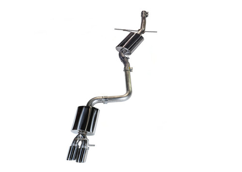 AWE Tuning Audi B8 A4 Touring Edition Exhaust - Single Side Polished Silver Tips  awe3015-22010 AWE Tuning Audi B8 A4 Touring Edition Exhaust - Single Side Polished Silver Tips  awe3015-22010