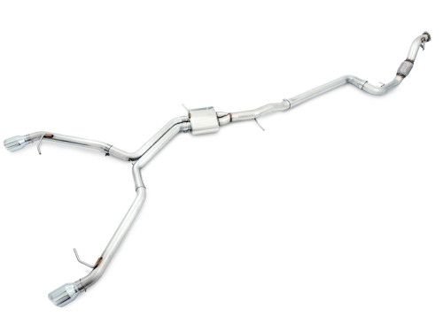 AWE Tuning Audi B9 A5 Track Edition Exhaust Dual Outlet - Chrome Silver Tips (Includes DP) awe3020-32032