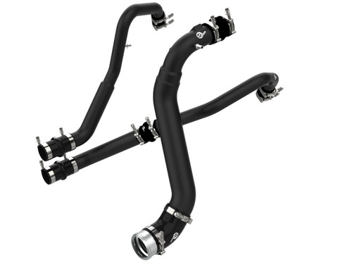 aFe Bladerunner Intercoolers I/C Tubes Hot/Cold 2021+ Ford F-150 V6-2.7L (tt) - Black afe46-20474-B