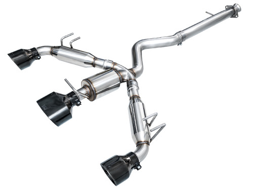 AWE Tuning 2023+ Toyota GR Corolla Track Edition Exhaust - Diamond Black Tips awe3020-53472