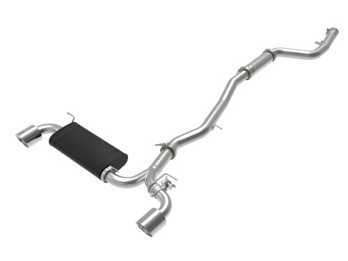 Fe Takeda 3 IN to 2-1/2 IN 304 Stainless Steel Cat-Back Exhaust System w/ Polished Tip Toyota GR Supra (A90) 20-23 L6-3.0L (t) - afe49-36043-P