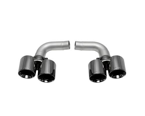 Soul Performance Muffler Bypass Pipes w/Black Chrome Tips Porsche 997.1 Carrera 2005-2008