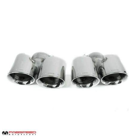 Fabspeed Porsche 997.2 Turbo / Turbo S Deluxe Quad Style Tips (2010-2012) Fabspeed Porsche 997.2 Turbo / Turbo S Deluxe Quad Style Tips (2010-2012)