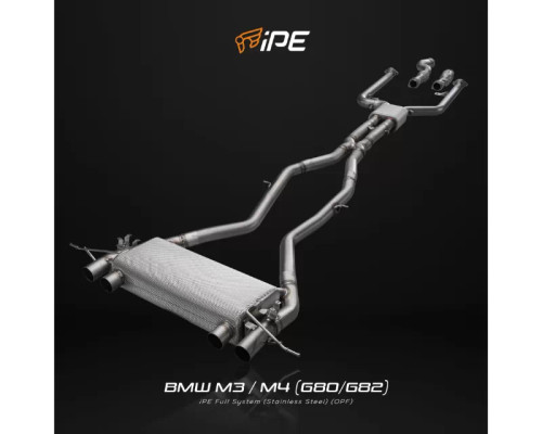 IPE SS Catback Exhaust System w/Chrome Silver Tips BMW M3 | M4 Competition S58 2021-2023