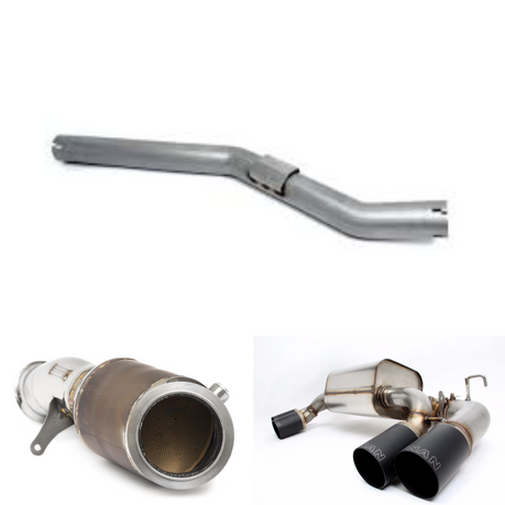 Dinan Exhaust w/ Res Delete + Fabspeed Catted Downpipe M2 Combo Deal