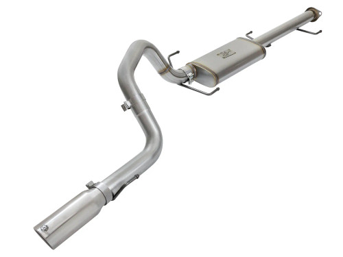 aFe MACH Force-Xp 3" Single Rear Exit Stainless Steel Cat-Back Exhaust System Toyota FJ Cruiser 07-17 V6-4.0L - POLISHED TIP - afe49-46028-P