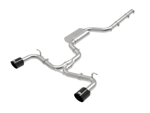 aFe MACH Force-Xp 3" to 2-1/2" 304 Stainless Steel Cat-Back Exhaust System Volkswagen GTI (MK7.5) 18-21 L4-2.0L (t) - BLACK TIPS - afe49-36422-B aFe MACH Force-Xp 3" to 2-1/2" 304 Stainless Steel Cat-Back Exhaust System Volkswagen GTI (MK7.5) 18-21 L4-2.0L (t) - BLACK TIPS - afe49-36422-B