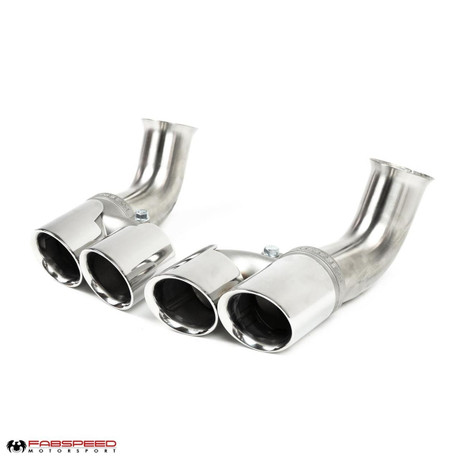 Fabspeed Porsche 996 Deluxe Quad-Style Tips - Long (2002-2004) Fabspeed Porsche 996 Deluxe Quad-Style Tips - Long (2002-2004)