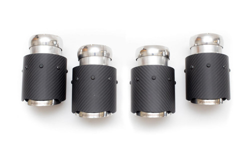 Fabspeed Porsche E3 Cayenne S 2.9L Turbo Deluxe Quad Style Tips Fabspeed Porsche E3 Cayenne S 2.9L Turbo Deluxe Quad Style Tips