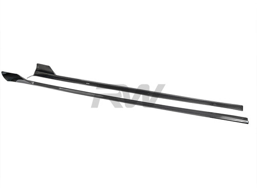 RW Carbon Tesla Model S / Plaid Carbon Fiber Side Skirt Extensions - tesla032 RW Carbon Tesla Model S / Plaid Carbon Fiber Side Skirt Extensions - tesla032