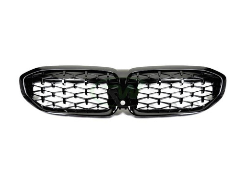 RW Carbon BMW G20 330i M340i Gloss Black Diamond Front Grilles - bmwg20006