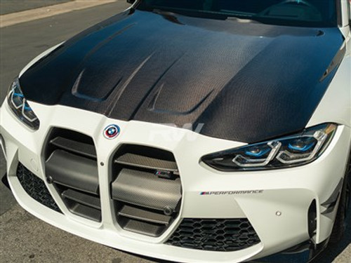 RW Carbon BMW G8X M3/M4 OEM Style Carbon Fiber Hood - bmwg8x014 RW Carbon BMW G8X M3/M4 OEM Style Carbon Fiber Hood - bmwg8x014