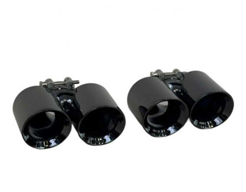 Racing Dynamics Dual tailpipe tips, Delux Black Chrome for Porsche 997 2006-12  997 08 00 372B Racing Dynamics Dual tailpipe tips, Delux Black Chrome for Porsche 997 2006-12  997 08 00 372B