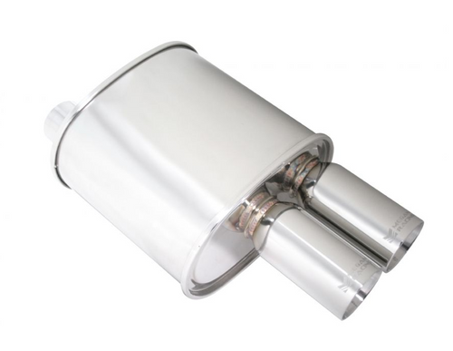 Megan Racing Universal Exhaust F-RT Dual Tip Muffler - MR-MU-FRT-2 Megan Racing Universal Exhaust F-RT Dual Tip Muffler - MR-MU-FRT-2