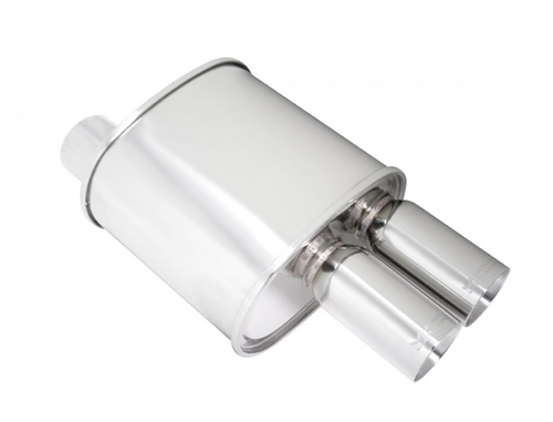 Megan Racing Universal Exhaust F-RT Turbo Dual Tip Muffler - MR-MU-FRT-2T Megan Racing Universal Exhaust F-RT Turbo Dual Tip Muffler - MR-MU-FRT-2T