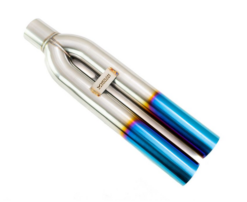 Megan Racing Universal 3" VIP Exhaust Tip "Blast Pipe" Style (weld-on) - Straight - Blue Tip - MR-UT-D3-BT