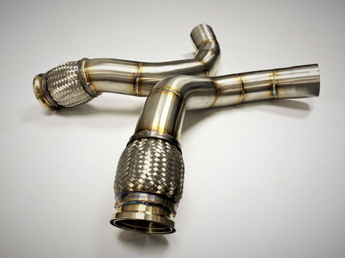 Evolution Racewerks Competition Series Catless Secondary Downpipe S63M Engine - BM-EXH022-SECO