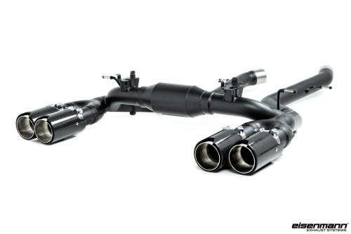 Eisenmann F87 M2 Competition Black Series Performance Exhaust  - Race - 4*90mm LeMans Brushed Silver Anodized  B5462.20904.21.B