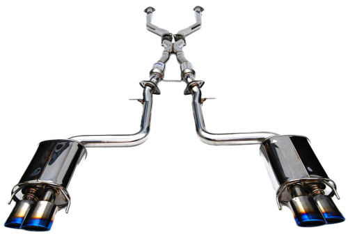 Invidia 14+ Lexus RCF Q300H w/ Rolled Titanium Tips Cat-Back Exhaust  invHS14LRF3TH