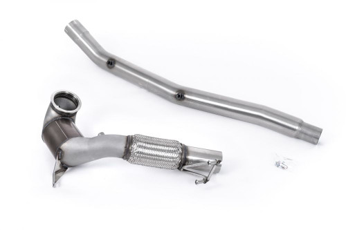 Milltek VW Golf MK8/Audi S3 Large Bore Downpipe and Hi-Flow Sports Cat - Fits with OE Cat Back System Only - SSXVW673