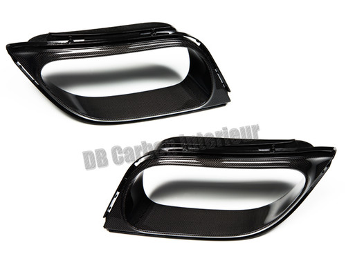 DB CARBON - Exhaust surrounds rear bumper r+l