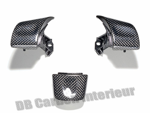 DB CARBON - 3x Cover parts on sport steering wheel - Porsche Boxster 987.2