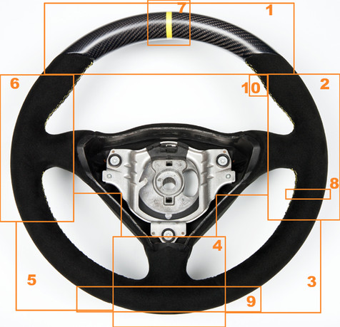 DB CARBON - Steering wheel - Porsche Cayenne 957 Turbo+S